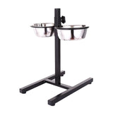 Adjustable Elevated Pet Bowls Feeder Cats Kitten Raised Water and Food Bowls 19cmx7cm - Aladdin Shoppers