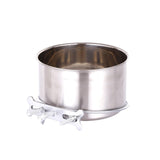 Kennel Water Bowl Pet Feeding Dish Bowl Stainless Steel for Dogs Bird Rabbit - Aladdin Shoppers