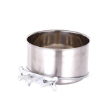 Kennel Water Bowl Pet Feeding Dish Bowl Stainless Steel for Dogs Bird Rabbit - Aladdin Shoppers
