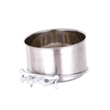 Kennel Water Bowl Pet Feeding Dish Bowl Stainless Steel for Dogs Bird Rabbit - Aladdin Shoppers