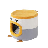 Cat Bed Enclosed Kitten Bed No Deformation Pet Bed Hideaway Short Plush 30cmx30cm - Aladdin Shoppers