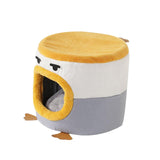 Cat Bed Enclosed Kitten Bed No Deformation Pet Bed Hideaway Short Plush 30cmx30cm - Aladdin Shoppers