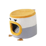 Cat Bed Enclosed Kitten Bed No Deformation Pet Bed Hideaway Short Plush 30cmx30cm - Aladdin Shoppers