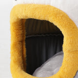 Cat Bed Enclosed Kitten Bed No Deformation Pet Bed Hideaway Short Plush 30cmx30cm - Aladdin Shoppers