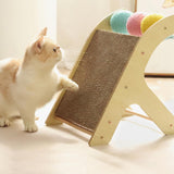 Cat Scratcher Cat Scratching Board Cat Scratching Ball Interactive Play Toy Corrugated Paper - Aladdin Shoppers