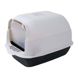 Fully Enclosed Cat Litter Box Easy Tidy Large Semiclosed for Kitten Kitty - Aladdin Shoppers