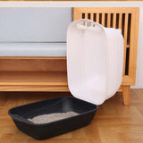 Fully Enclosed Cat Litter Box Easy Tidy Large Semiclosed for Kitten Kitty - Aladdin Shoppers