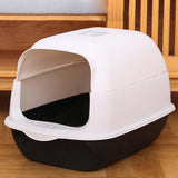 Fully Enclosed Cat Litter Box Easy Tidy Large Semiclosed for Kitten Kitty - Aladdin Shoppers