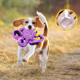 Dog Plush Toy Dog Squeaky Toy Cats Aggressive Chewers Play Tug Sturdy Violet - Aladdin Shoppers