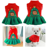 Pet Christmas Costume Dog Clothes Cosplay Puppy Winter Clothing for Party S - Aladdin Shoppers