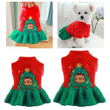 Pet Christmas Costume Dog Clothes Cosplay Puppy Winter Clothing for Party S - Aladdin Shoppers