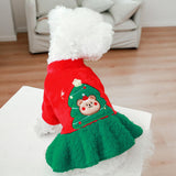 Pet Christmas Costume Dog Clothes Cosplay Puppy Winter Clothing for Party S - Aladdin Shoppers