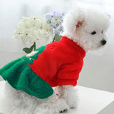 Pet Christmas Costume Dog Clothes Cosplay Puppy Winter Clothing for Party S - Aladdin Shoppers