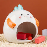 Pet Ceramic Hamster Bedding Hideout Nest Adorable Appearance Easily Clean Dinosaur Orange Legs - Aladdin Shoppers