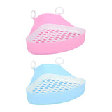 Triangle Potty Trainer Toilet Corner Litter Box for Chinchillas Supplies Blue - Aladdin Shoppers