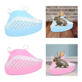 Triangle Potty Trainer Toilet Corner Litter Box for Chinchillas Supplies Blue - Aladdin Shoppers