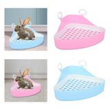 Triangle Potty Trainer Toilet Corner Litter Box for Chinchillas Supplies Blue - Aladdin Shoppers