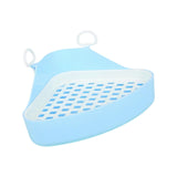 Triangle Potty Trainer Toilet Corner Litter Box for Chinchillas Supplies Blue - Aladdin Shoppers