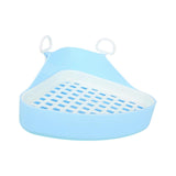 Triangle Potty Trainer Toilet Corner Litter Box for Chinchillas Supplies Blue - Aladdin Shoppers