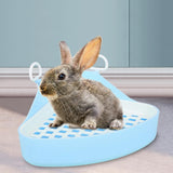 Triangle Potty Trainer Toilet Corner Litter Box for Chinchillas Supplies Blue - Aladdin Shoppers