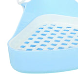 Triangle Potty Trainer Toilet Corner Litter Box for Chinchillas Supplies Blue - Aladdin Shoppers