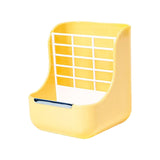 2 in 1 Rabbit Feeder Pets Accessories Detachable for Chinchilla Guinea Pigs Yellow - Aladdin Shoppers
