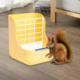 2 in 1 Rabbit Feeder Pets Accessories Detachable for Chinchilla Guinea Pigs Yellow - Aladdin Shoppers