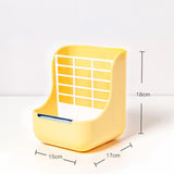 2 in 1 Rabbit Feeder Pets Accessories Detachable for Chinchilla Guinea Pigs Yellow - Aladdin Shoppers