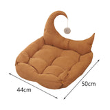 Cat Bed Nest with Ball Toys Warm Basket for Rabbits Puppy Small Medium Dog Coffee S - Aladdin Shoppers