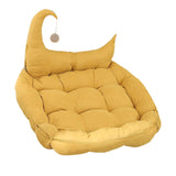 Cat Bed Nest with Ball Toys Warm Basket for Rabbits Puppy Small Medium Dog Yellow S - Aladdin Shoppers