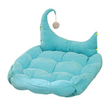 Cat Bed Nest with Ball Toys Warm Basket for Rabbits Puppy Small Medium Dog Light Blue S - Aladdin Shoppers