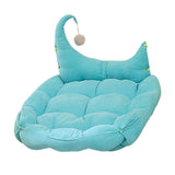 Cat Bed Nest with Ball Toys Warm Basket for Rabbits Puppy Small Medium Dog Light Blue S - Aladdin Shoppers