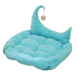 Cat Bed Nest with Ball Toys Warm Basket for Rabbits Puppy Small Medium Dog Light Blue S - Aladdin Shoppers