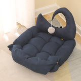 Cat Bed Nest with Ball Toys Warm Basket for Rabbits Puppy Small Medium Dog Dark Blue S - Aladdin Shoppers