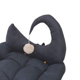 Cat Bed Nest with Ball Toys Warm Basket for Rabbits Puppy Small Medium Dog Dark Blue S - Aladdin Shoppers