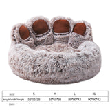 Pet Bed Waterproof Bottom Sleeping Sofa Comfortable Plush for Dogs Brown Medium - Aladdin Shoppers