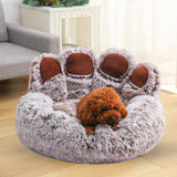 Pet Bed Waterproof Bottom Sleeping Sofa Comfortable Plush for Dogs Brown Medium - Aladdin Shoppers