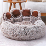 Pet Bed Waterproof Bottom Sleeping Sofa Comfortable Plush for Dogs Brown Medium - Aladdin Shoppers