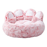 Pet Bed Waterproof Bottom Sleeping Sofa Comfortable Plush for Dogs Pink Large - Aladdin Shoppers