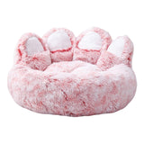 Pet Bed Waterproof Bottom Sleeping Sofa Comfortable Plush for Dogs Pink Large - Aladdin Shoppers