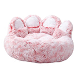 Pet Bed Waterproof Bottom Sleeping Sofa Comfortable Plush for Dogs Pink Large - Aladdin Shoppers