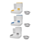 Pet Feeder Detachable Pet Bowls Water Food Bowls Water Fountain Cat Bowls Yellow - Aladdin Shoppers