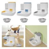 Pet Feeder Detachable Pet Bowls Water Food Bowls Water Fountain Cat Bowls Yellow - Aladdin Shoppers