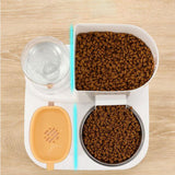 Pet Feeder Detachable Pet Bowls Water Food Bowls Water Fountain Cat Bowls Yellow - Aladdin Shoppers