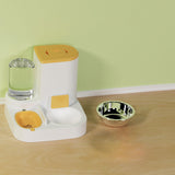 Pet Feeder Detachable Pet Bowls Water Food Bowls Water Fountain Cat Bowls Yellow - Aladdin Shoppers