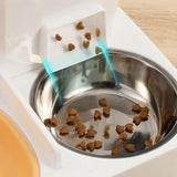 Pet Feeder Detachable Pet Bowls Water Food Bowls Water Fountain Cat Bowls Yellow - Aladdin Shoppers