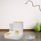 Pet Feeder Detachable Pet Bowls Water Food Bowls Water Fountain Cat Bowls Yellow - Aladdin Shoppers