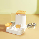 Pet Feeder Detachable Pet Bowls Water Food Bowls Water Fountain Cat Bowls Yellow - Aladdin Shoppers