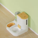 Pet Feeder Detachable Pet Bowls Water Food Bowls Water Fountain Cat Bowls Yellow - Aladdin Shoppers