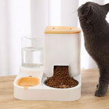 Pet Feeder Detachable Pet Bowls Water Food Bowls Water Fountain Cat Bowls Yellow - Aladdin Shoppers